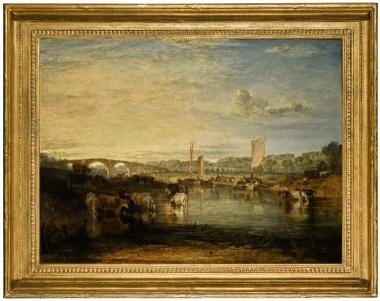Oil painting 'Walton Bridges' by JMW Turner