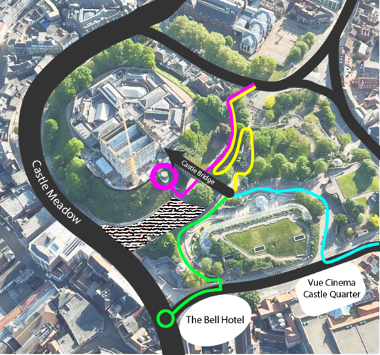 A map showing the extent of access changes in July 2025