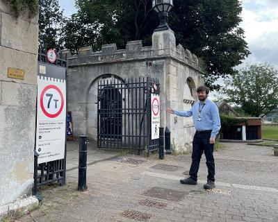 Access to the Castle compound